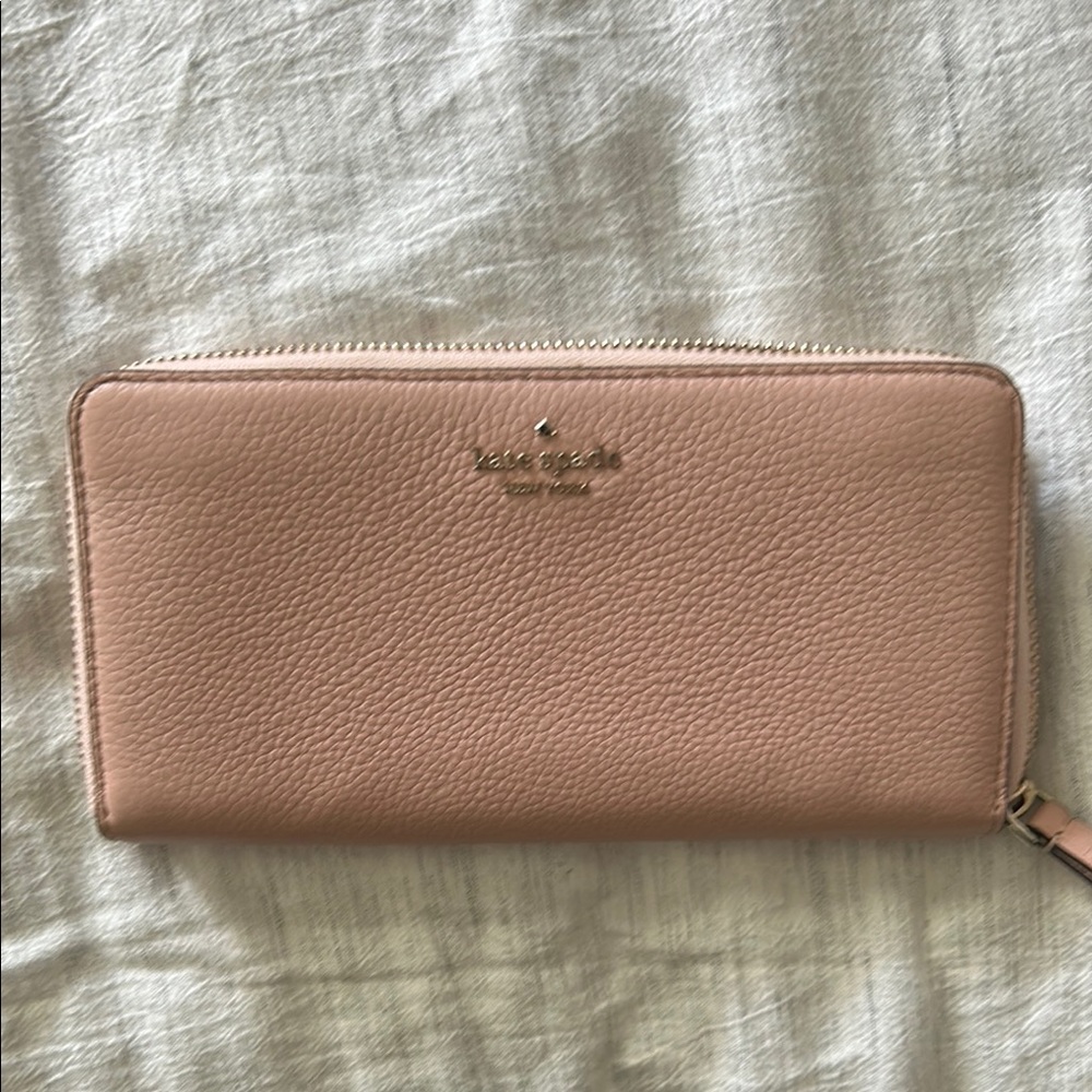 Kate Spade Pink Pebbled Leather Wallet